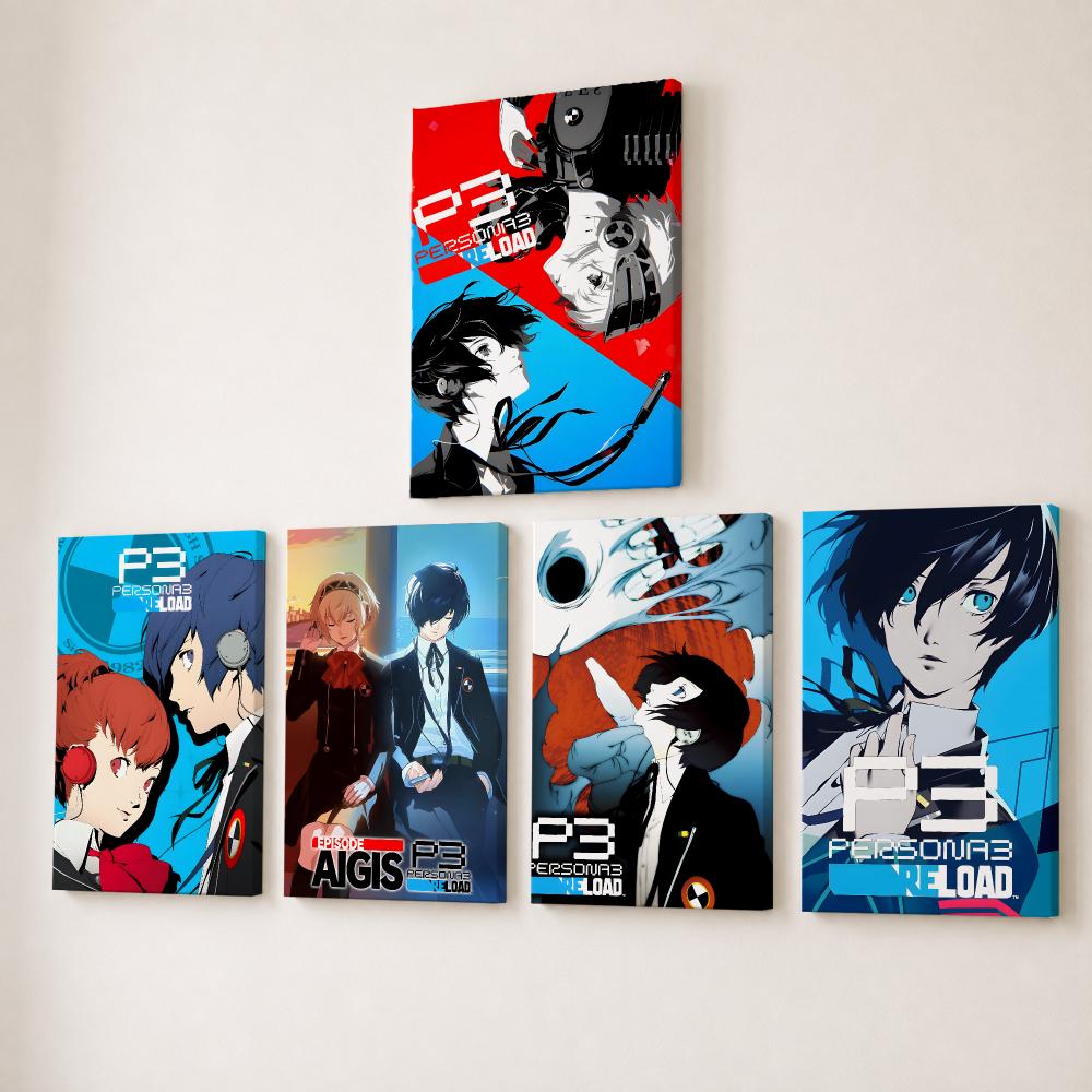 Canvas Wrap Ready - Lukisan Kaligrafi Video Game P-Persona 3