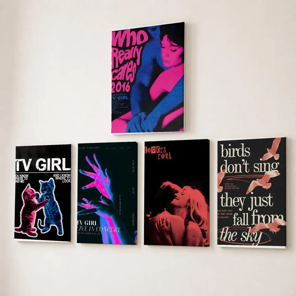 Canvas Wrap Ready - Lukisan Kaligrafi Band Musik TV G-Girl