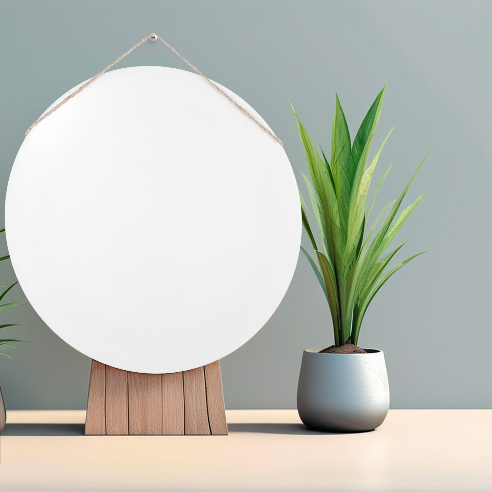 Yard Sign Blank - Papan Tanda Logam Berwarna Putih yang