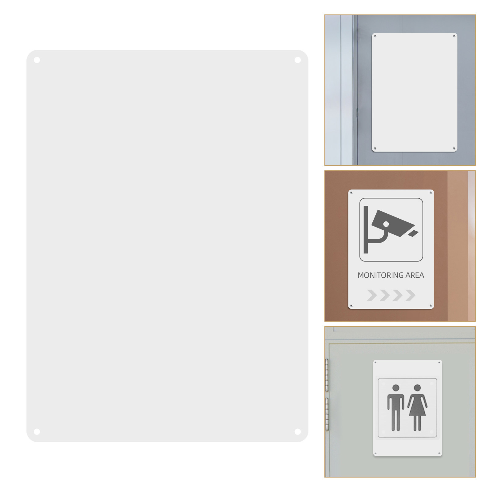 Yard Sign Blank - 2 Buah Papan Aluminium Polos Warna