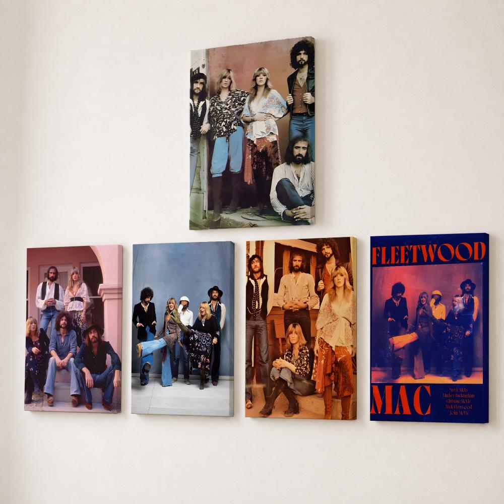 Canvas Wrap Ready - Lukisan Kaligrafi Band Rock F-Fleetwood Mac