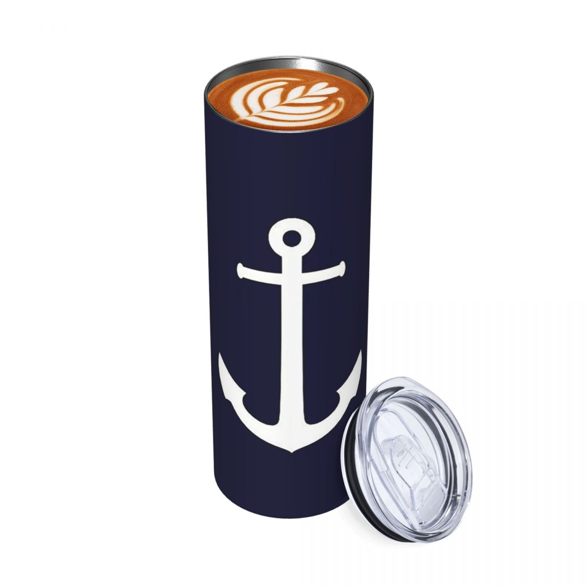 White Anchor On Navy Blu Tumbl - Tumbler 20Oz White ulasan dan harga