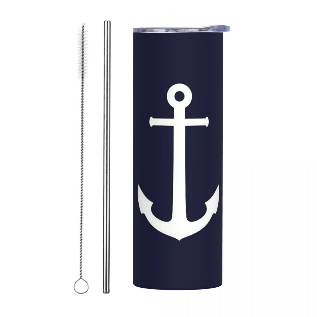 White Anchor On Navy Blu Tumbl - Tumbler 20Oz White ulasan dan harga