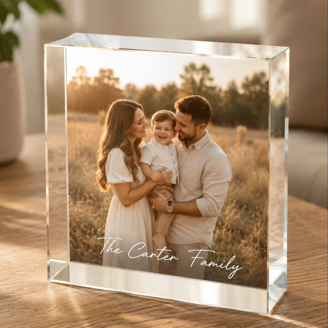 Blok Foto Akrilik Keluarga yan - Photo Acrylic Block ulasan dan harga