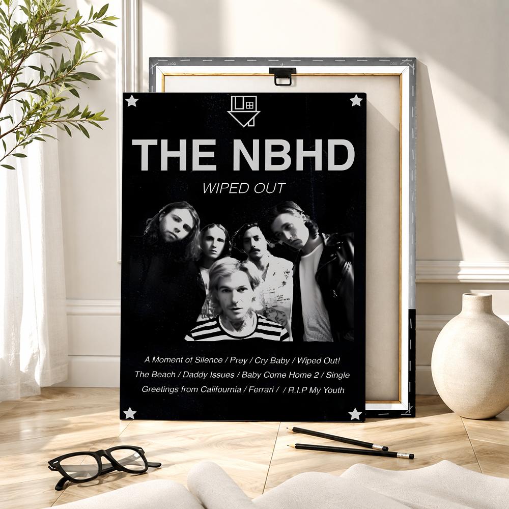 Lukisan Kaligrafi Rock Band Th - Canvas Wrap Ready ulasan dan harga