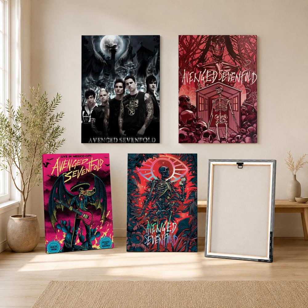 Lukisan Kaligrafi Band Rock A- - Canvas Wrap Ready ulasan dan harga
