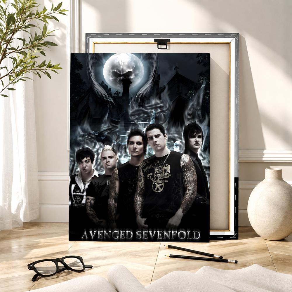 Lukisan Kaligrafi Band Rock A- - Canvas Wrap Ready ulasan dan harga