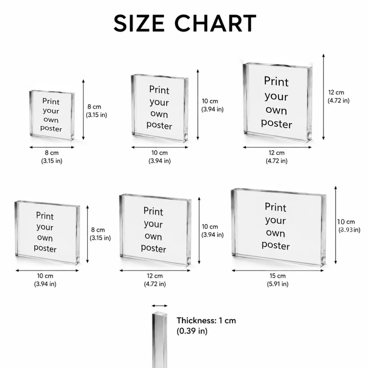 Plakat Blok Akrilik Foto Perso - Photo Acrylic Block ulasan dan harga