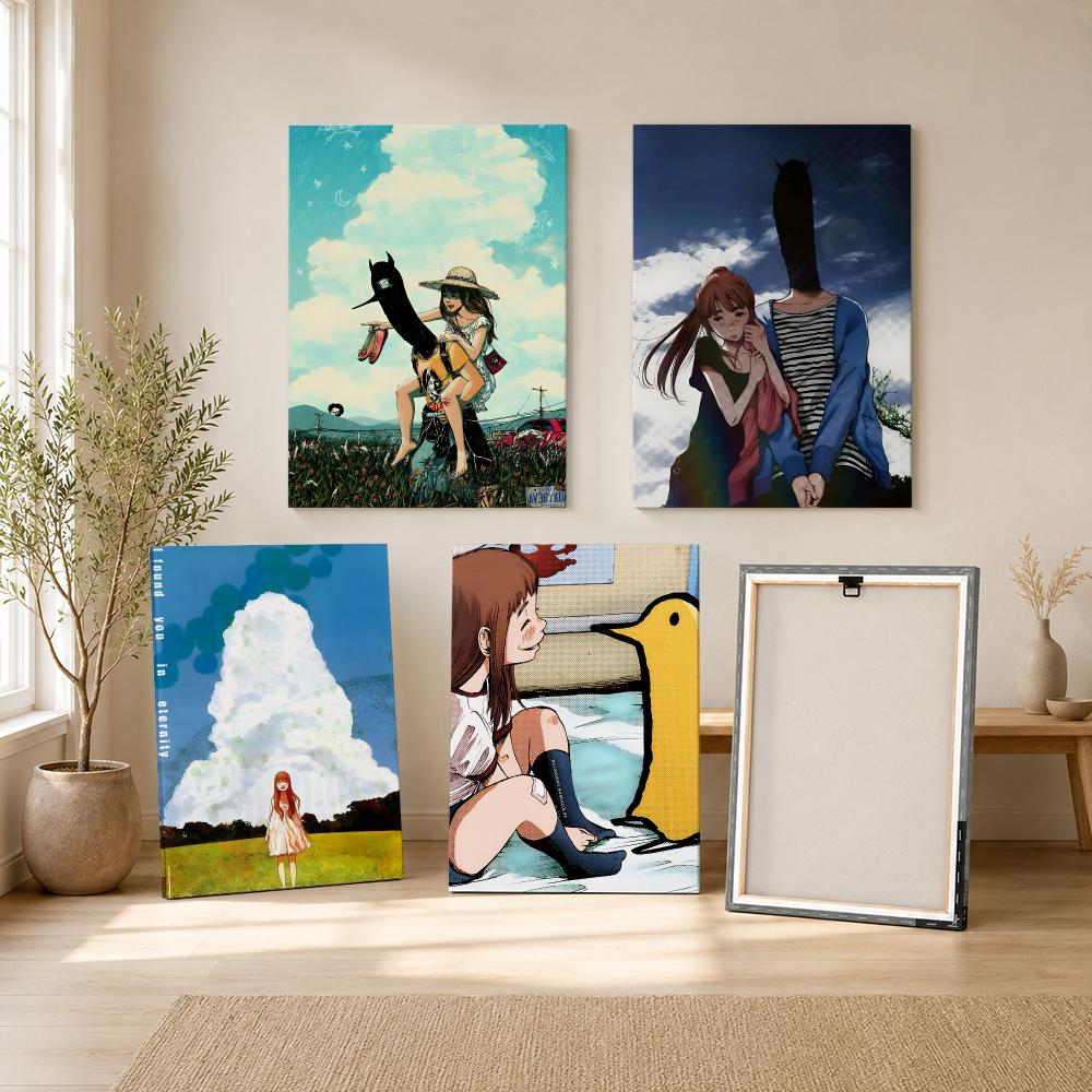 Lukisan Kaligrafi Anime G-Good - Canvas Wrap Ready ulasan dan harga