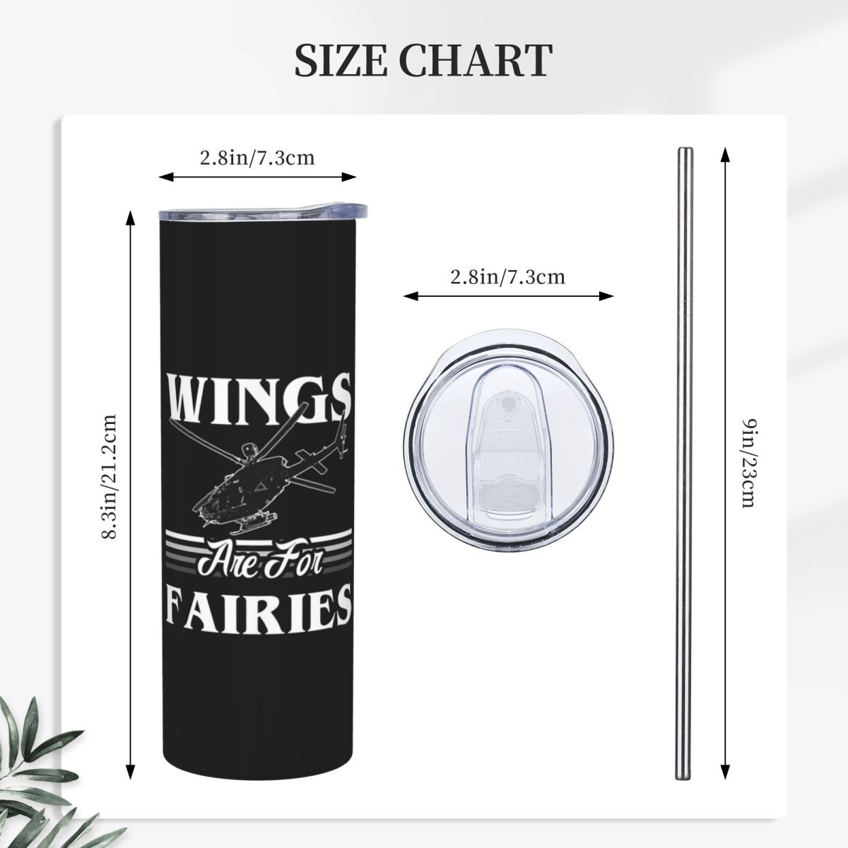 Sayap Adalah Untuk Peri Pilot  - Tumbler 20Oz White ulasan dan harga