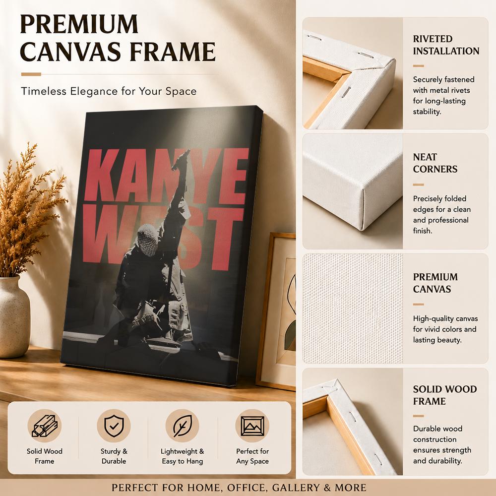 Lukisan Kaligrafi Rapper Penya - Canvas Wrap Ready ulasan dan harga