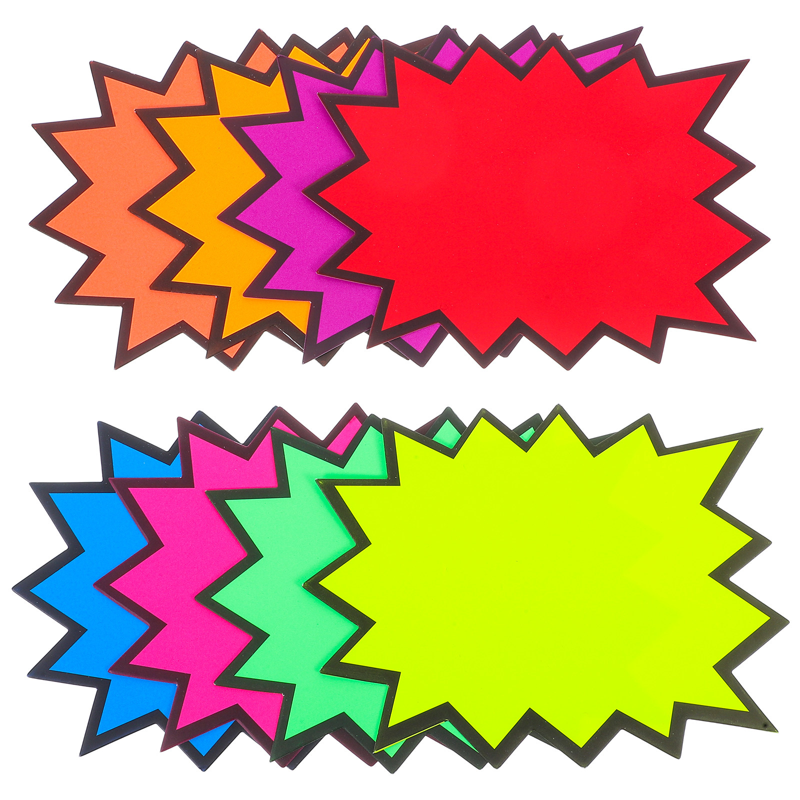 80Pcs Label Harga Fluoresen Ko - Yard Sign Blank ulasan dan harga
