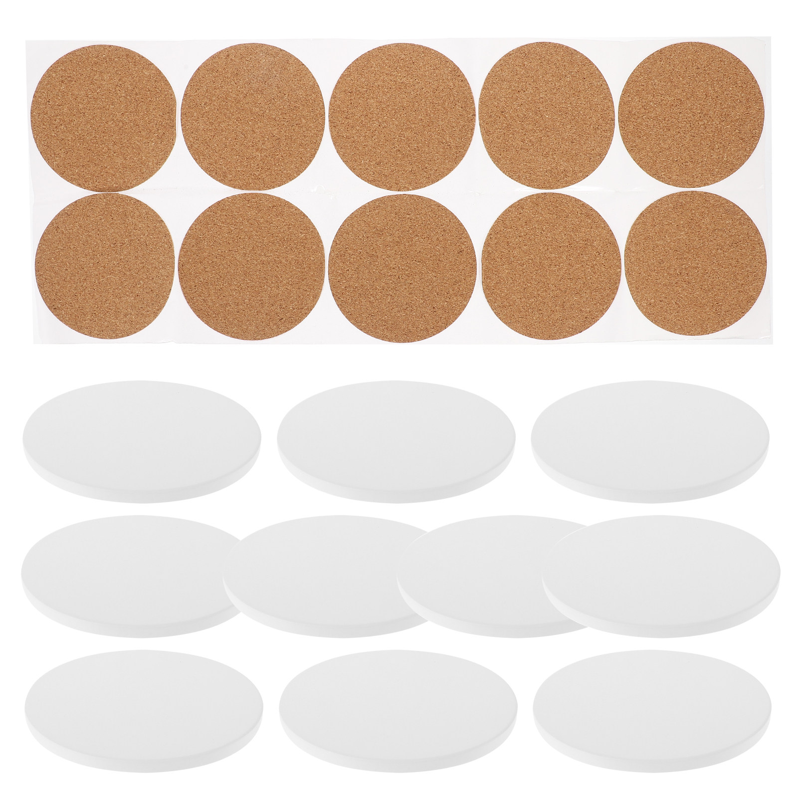 10 Set Tatakan Gelas Keramik,  - Coaster Sublimation Blank ulasan dan harga