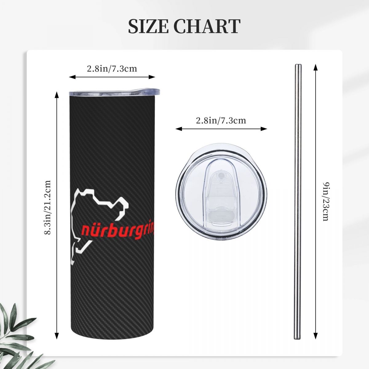 Nurburgring Serat Karbon Putih - Tumbler 20Oz White ulasan dan harga