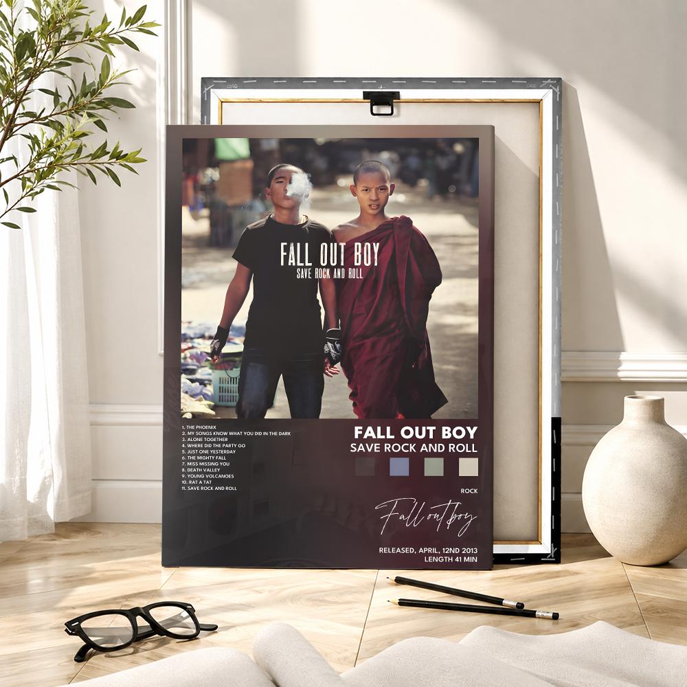 Lukisan Musik Band Rock F-Fall - Canvas Wrap Ready ulasan dan harga