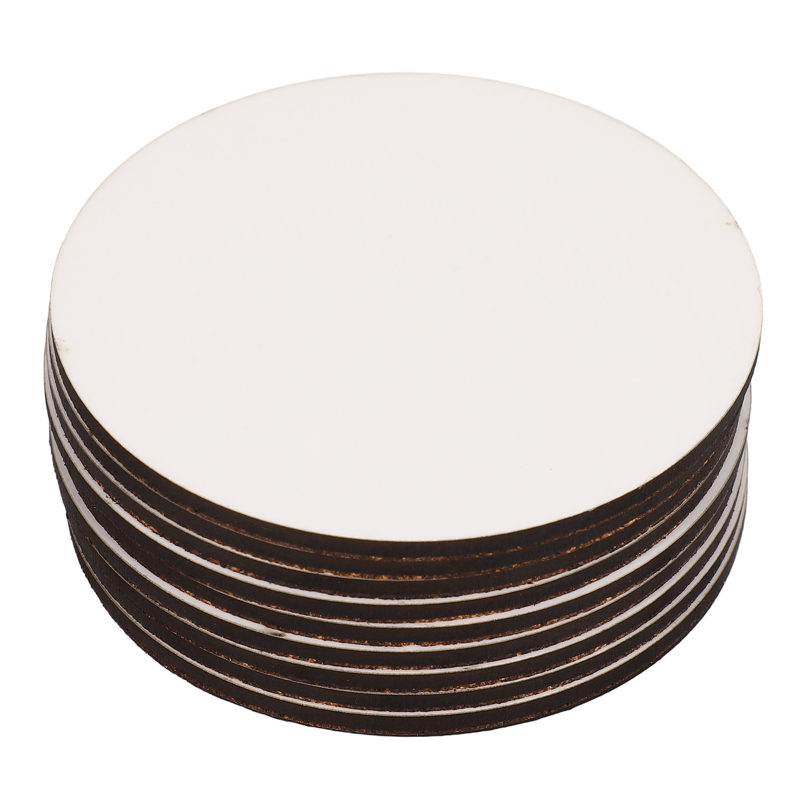 10Pcs Alas Gelas Kayu Sublimas - Coaster Sublimation Blank ulasan dan harga