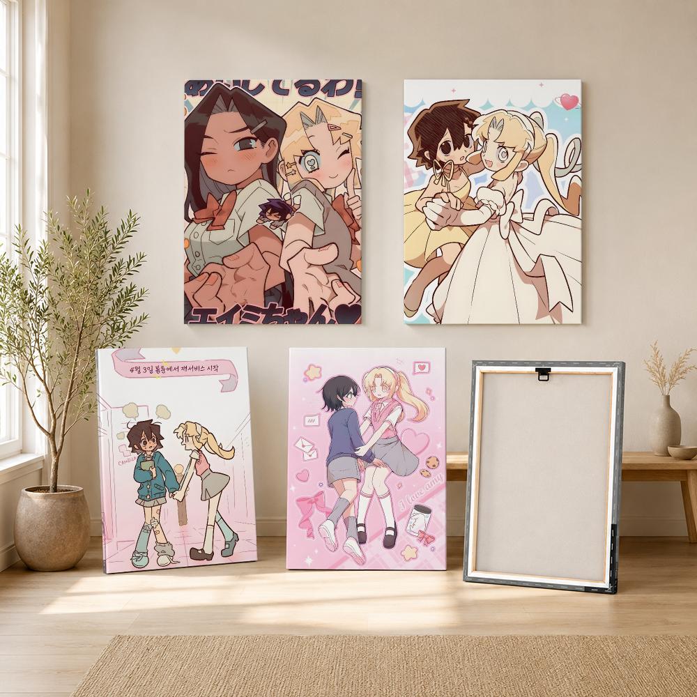 Lukisan Kaligrafi Anime I Love - Canvas Wrap Ready ulasan dan harga