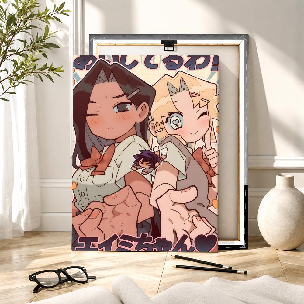 Lukisan Kaligrafi Anime I Love - Canvas Wrap Ready ulasan dan harga